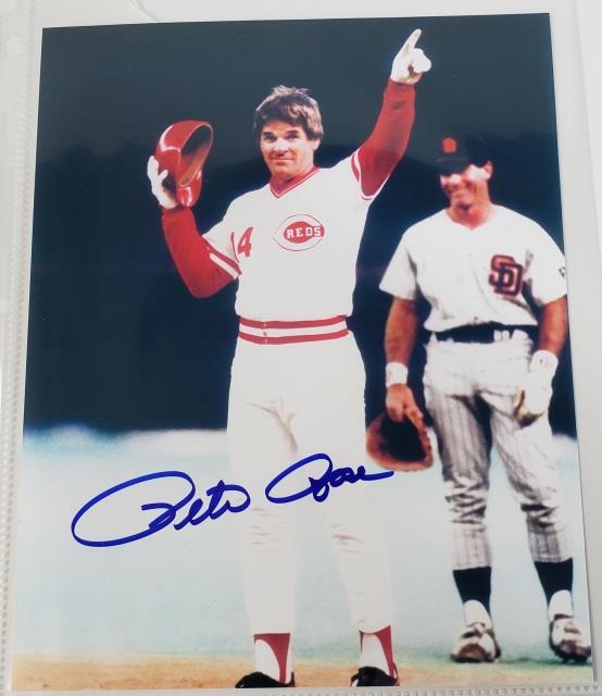 PETE ROSE AUTOGRAPHED PHOTO (1 of 3)