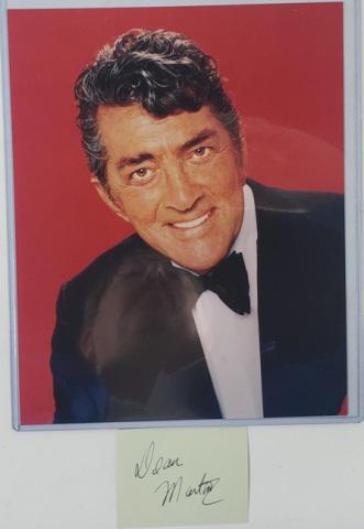 DEAN MARTIN AUTOGRAPHED CUT (1 of 3)