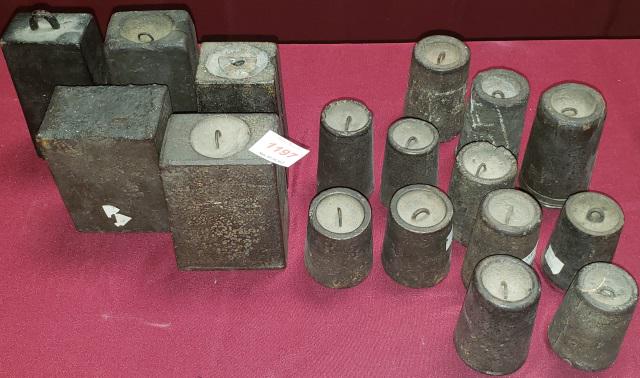 GROUP OF 17 MISC CLOCK WEIGHTS (1 of 1)