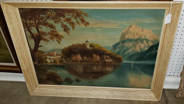 K. GRšNSCHNEDER OIL PAINTING (1 of 6)