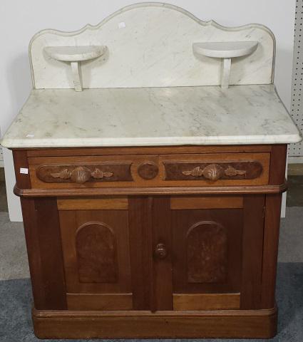VICTORIAN WALNUT WASH STAND (1 of 4)