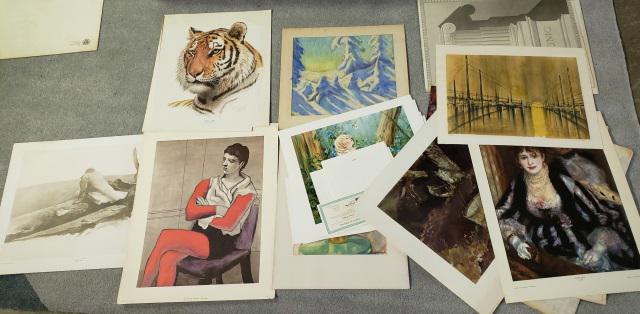 LARGE GROUP OF UNFRAMED WORKS (1 of 6)