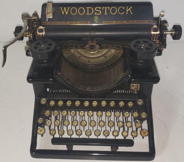 VINTAGE WOODSTOCK TYPEWRITER: Vintage Woodstock typewriter.