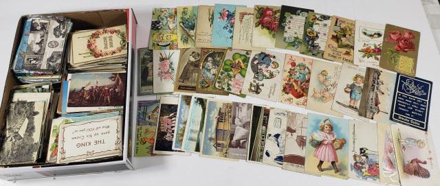 GROUP OF MISCELLANEOUS VINTAGE POSTCARDS (1 of 5)