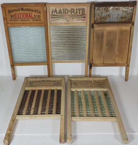 5 ADVERTISING WASHBOARDS (1 of 6)