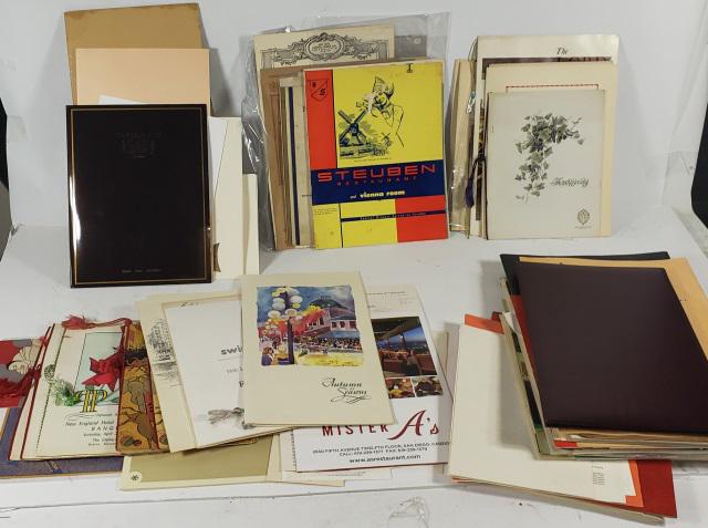 GROUP OF MISC. MENUS (1 of 12)