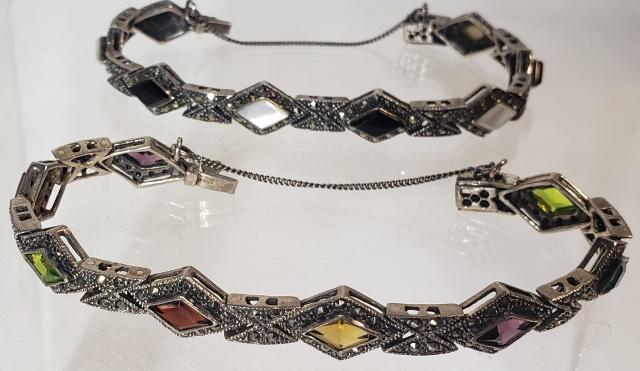 2 DECO STERLING BRACELETS (1 of 3)