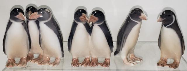 4 ROYAL COPENHAGEN  PORCELAIN PENGUIN FIGURES (1 of 2)