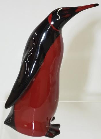 ROYAL DOULTON PORCELAIN PENGUIN: Royal Doulton porcelain flambe penguin, approximate height 5 11/16".