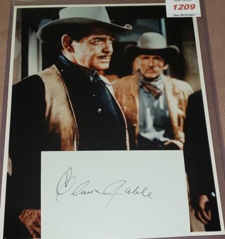 CLARK GABLE AUTOGRAPH (1 of 3)