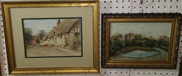 2 FRAMED WATERCOLORS (1 of 5)