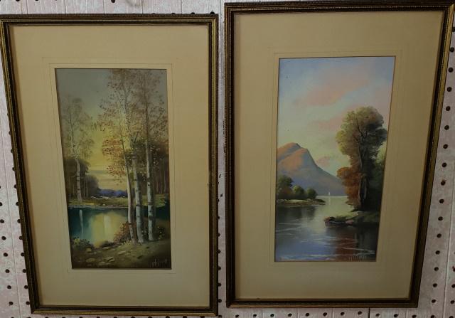 2 FRAMED PASTELS (1 of 5)
