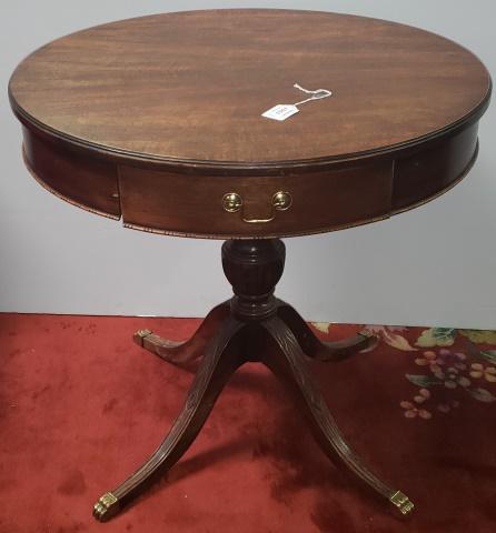 GEORGIAN STYLE MAHOGANY DRUM TABLE (1 of 4)