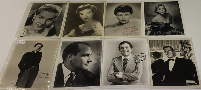 8 OPERA SINGER SIGNED PHOTOS: Including, Jan Peerce, Rise Stevens, Mildred Miller, Leonard Warren, Jerome Hines, Robert Merrill, etc.