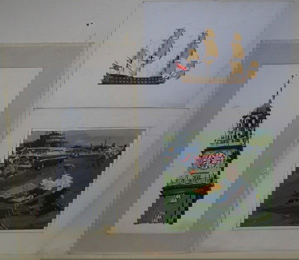 THREE UNFRAMED PIECES: 2 unsigned illustrations by Robert Addison (1924-1988 American) and a tempera on board of R.C. Flyers by Byron Davies, approximate size of largest Addison work 15'' x 6 1/2'', the Davies 9'' x 9 3/8''