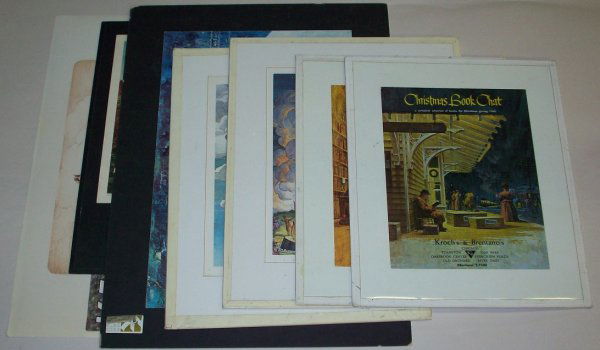 ***BOX OF ROBERT ADDISON PRINTS AND PRINTER'S PRO: For various publications he illustrated in through the years, various sizes. PROVENANCE- Items come from the Estate of Mrs. Robert Addison.