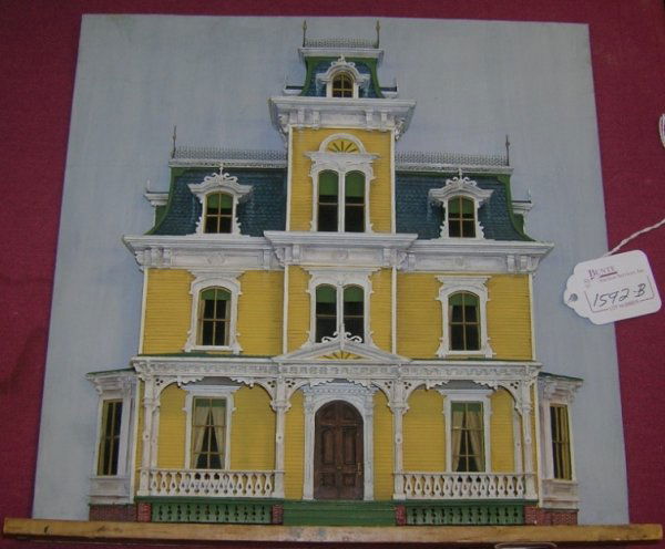 ***ADDISON, ROBERT| (1924-1988 American) Archite: ***ADDISON, ROBERT| (1924-1988 American) Architectural miniature, house, approximately 10 1/2 x 10 1/2", PROVENANCE- Item comes from the Estate of Mrs. Robert Addison.