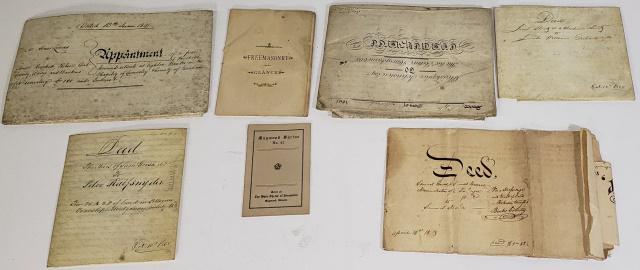 19TH CENTURY DEEDS & INDENTURES (1 of 20)