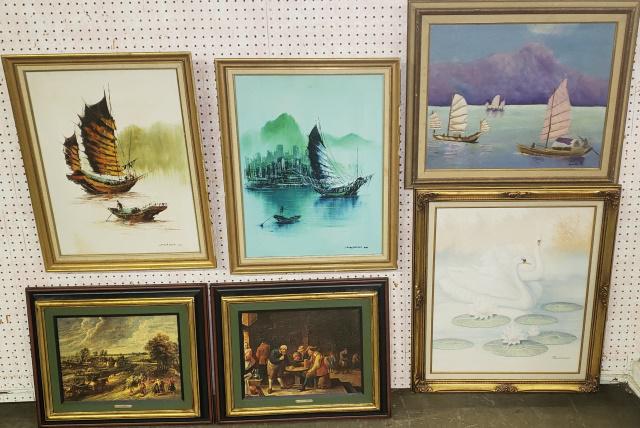 6 FRAMED WORKS (1 of 6)