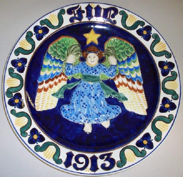***1913 ROYAL COPENHAGEN ALUMINIA FAIENCE CHRISTM