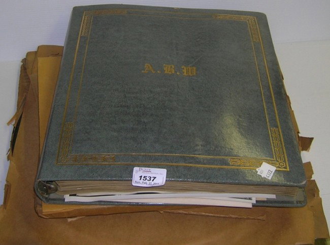***GROUP OF ARCH WARD RELATED MEMORABILIA: Movies on reels and albums, including movie ''Golden Gloves Across The Sea'', record interview, Arch with Don Faurot (invented the Split-T formation), letters and photographs.