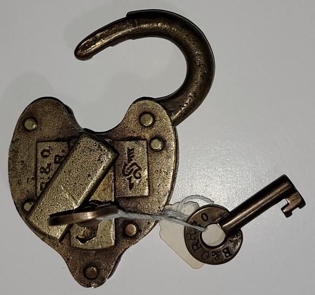 B&O RR  BRASS SWITCH LOCK SET (1 of 7)