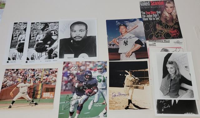 GROUP OF AUTOGRAPHED PHOTOS (1 of 9)