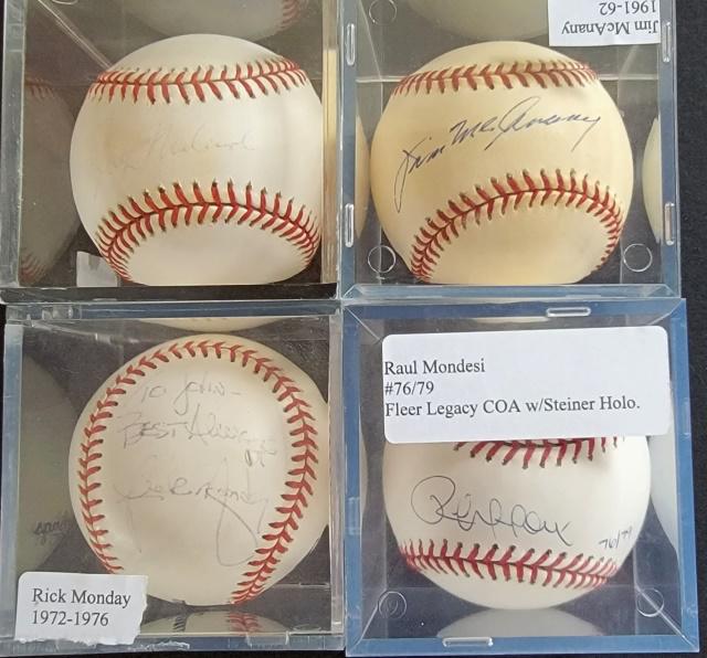 4 SIGNED BASEBALLS (1 of 5)