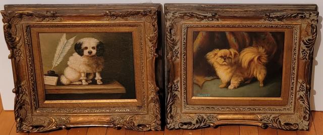 2 FRAMED OILS ON CANVAS (1 of 9)