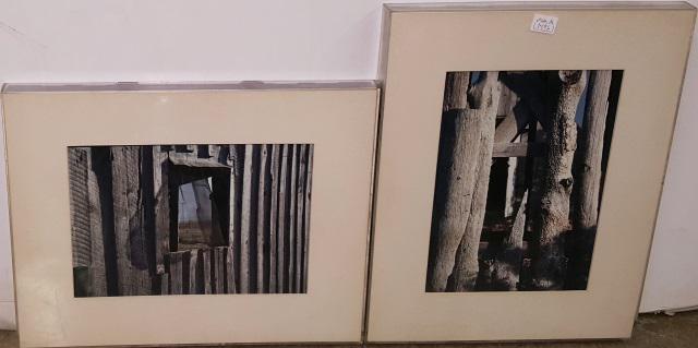 ALTSCHULER, FRANZ: (1923-2009 American) 2 framed photographs "Stanley, New Mexico", both signed and titled on back of frame, approximate work size of each 9 1/2" x 6 1/2", frames 14 1/2" x 11 1/2". Provenance: From the 
