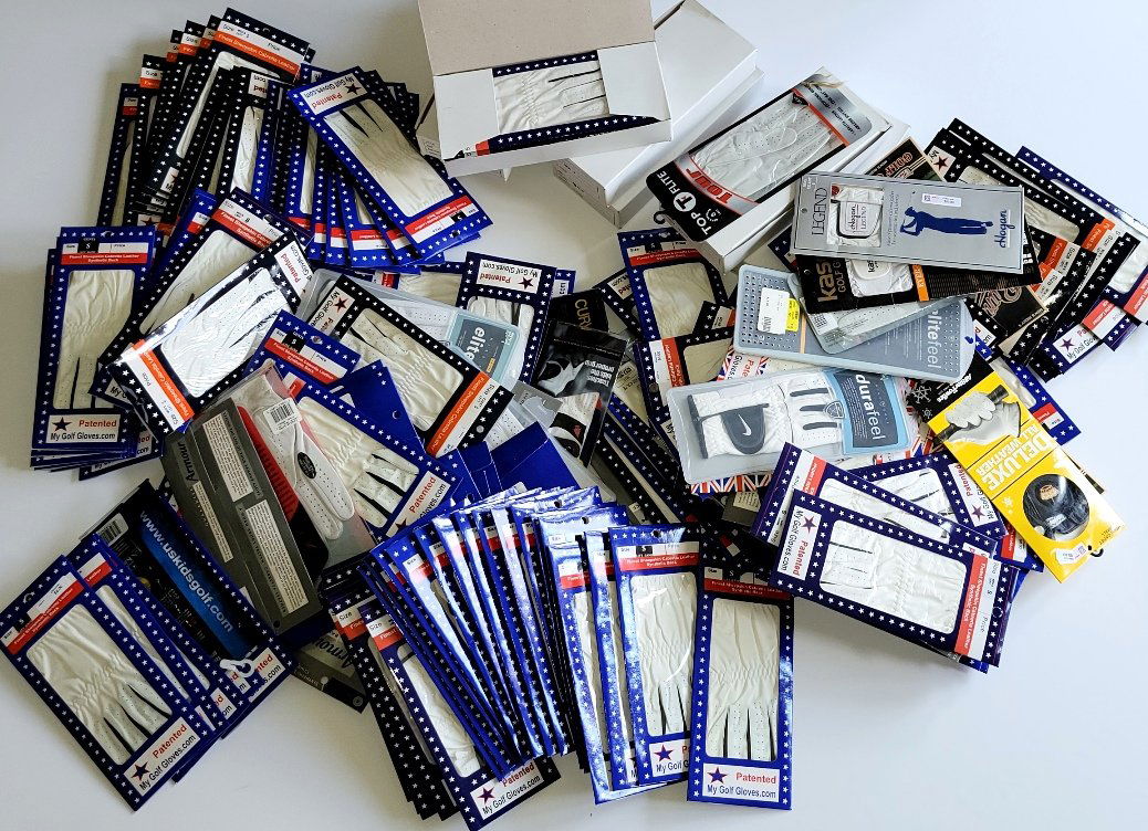 LARGE GROUP OF GOLF GLOVES (1 of 3)