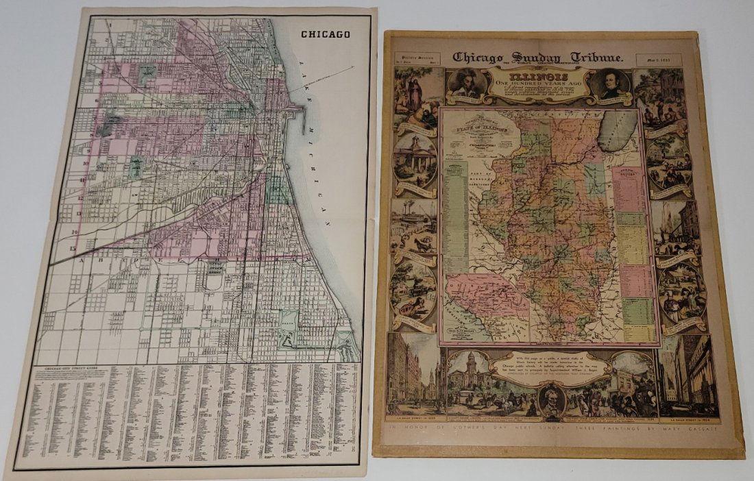 2 VINTAGE MAPS (1 of 8)