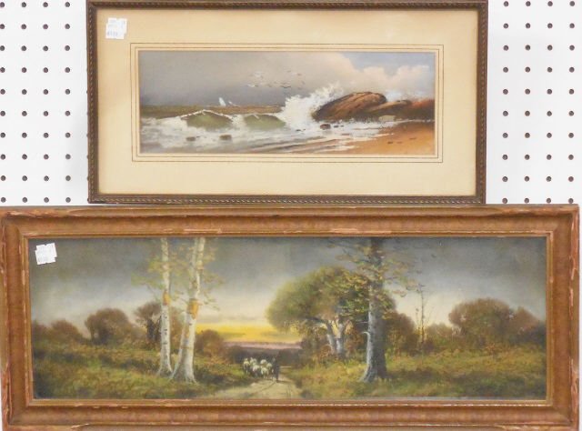 2 FRAMED PASTELS (1 of 3)