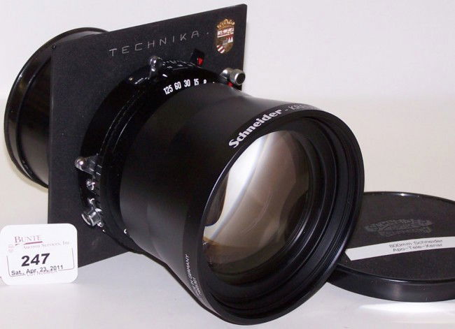 ***SCHNEIDER-KREUZNACH APO-TELE-XENAR LENS: Ser. #14805301, 800mm, Copal 3, Technika board.