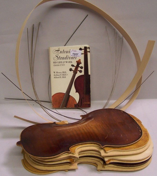 ***GROUP: Violin parts and book ''Antonio Stradivari, His Life & Work 1644-1737''