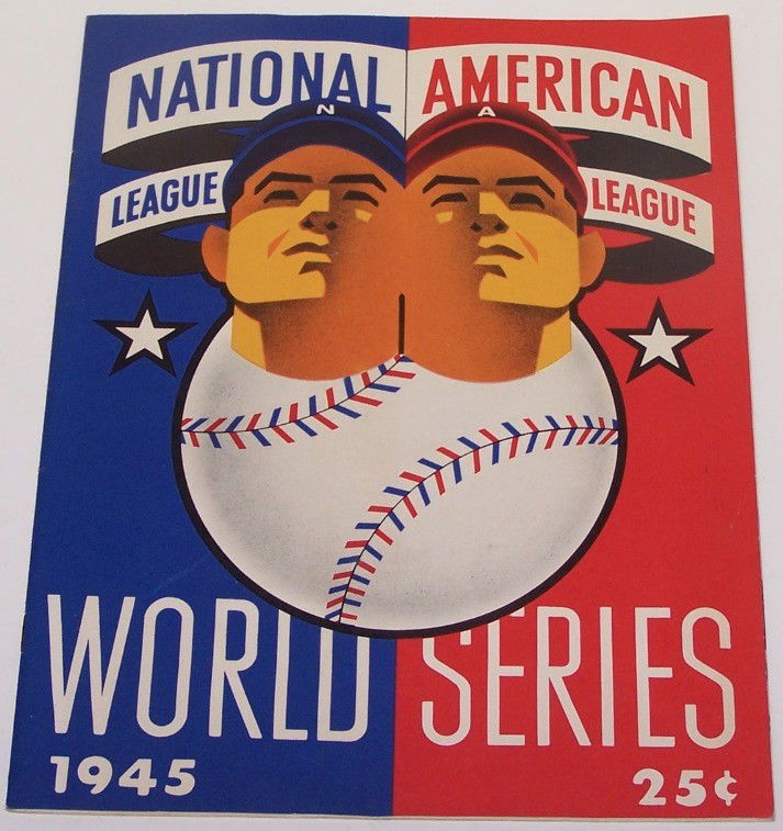 1945 WORLD SERIES PROGRAM: Chicago Cubs versus Detroit Tigers.