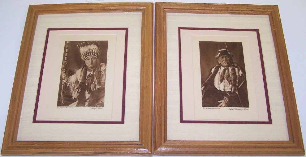 ***TWO FRAMED PRINTS| Rodman Wanamaker, "Chief Tim: ***TWO FRAMED PRINTS| Rodman Wanamaker, "Chief Timbo" and "Chief Running Bird", approximate size each 16" x 12 3/4".