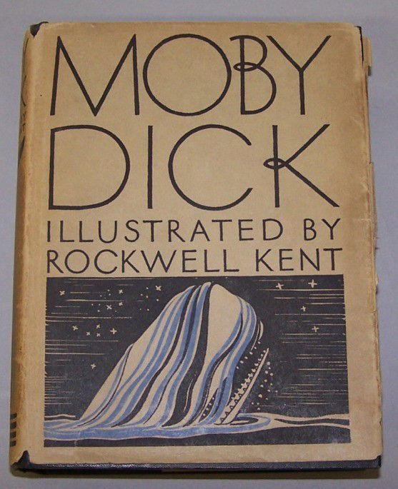 ***MELVILLE, HERMAN: ''Moby Dick'', illustrated by Rockwell Kent, Random House, New York, 1930, autographed ''Rockwell Kent''.