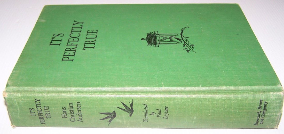 ANDERSEN-IT'S PERFECTLY TRUE: New York 1938, signed by translator.