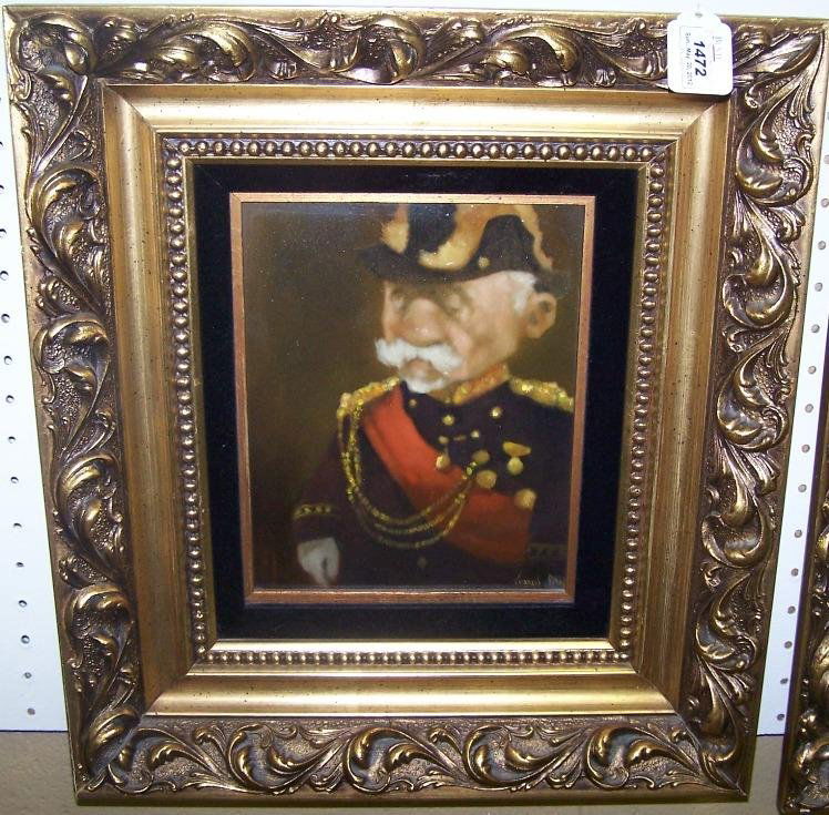 ***BRAGG, CHARLES: (Born 1931 American) ''Chicken of the Sea'', framed oil on board, signed lower right, approximate image size 10'' x 8'', frame size 17'' x 15''.