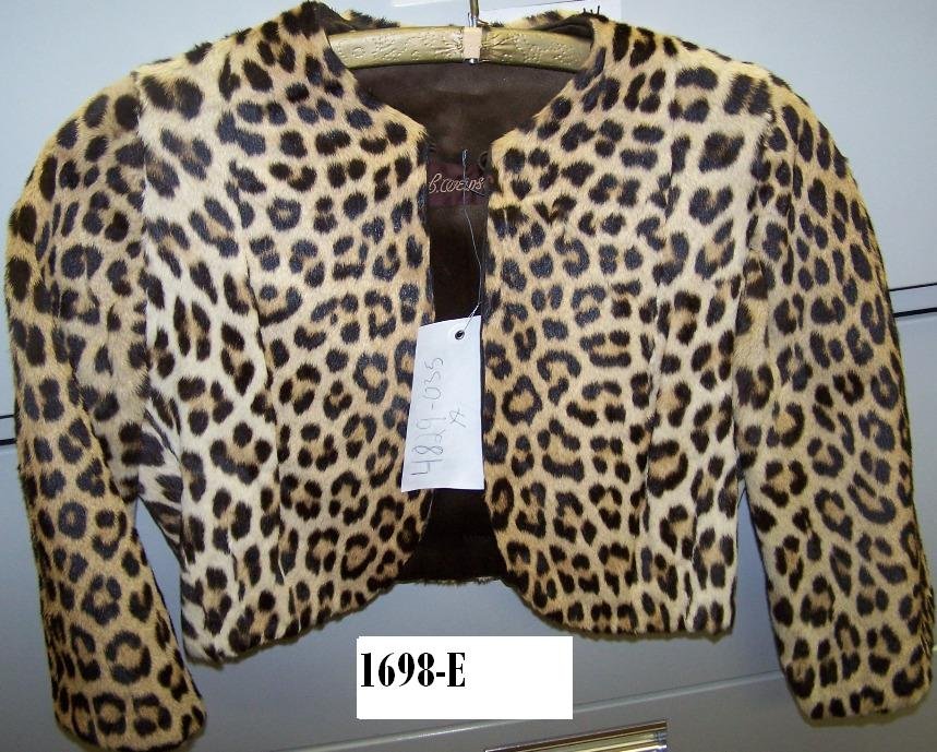 ***LEOPARD JACKET: ***LEOPARD JACKET| Due to endangered species regulations, must be purchased by Wisconsin resident and cannot be taken across state lines. Jacket is located in Burlington, WI.