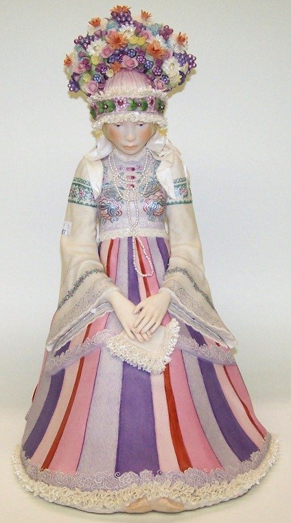 ***CYBIS PORCELAIN FIGURE: ''The Polish Bride'' #29, approximate height 18''.