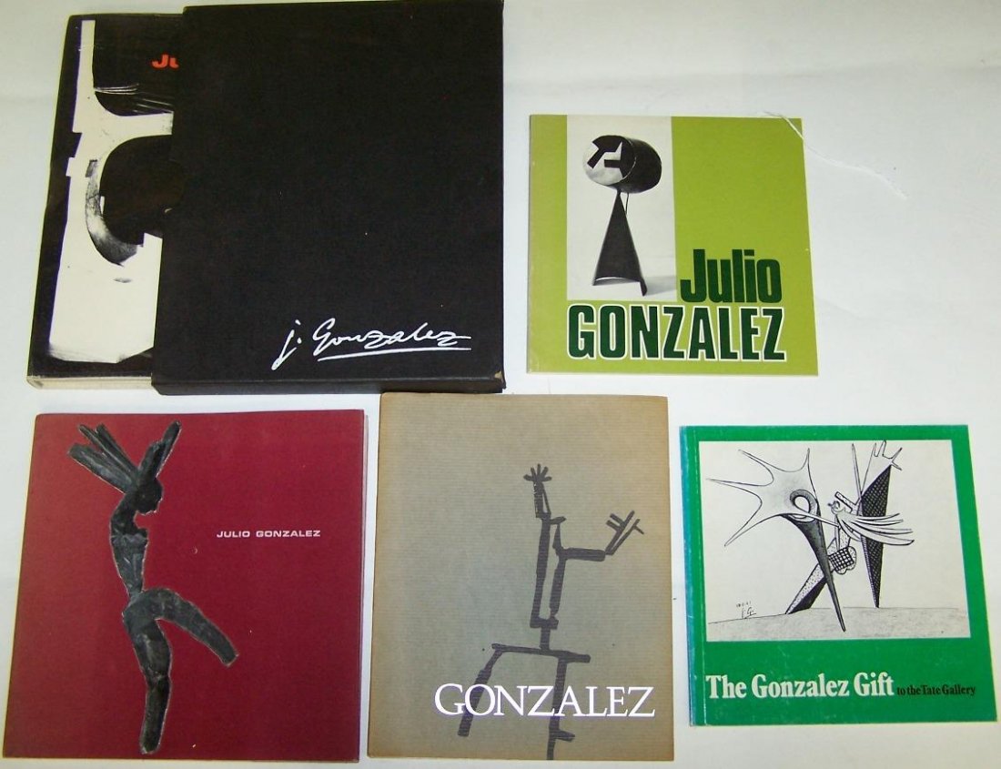 ***GROUPING OF FIVE BOOKS Julio Gonzalez: On the artist Julio Gonzalez