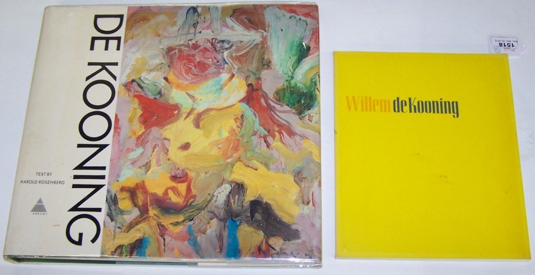***TWO BOOKS Willem De Kooning: Depicting biography and work of artist Willem De Kooning