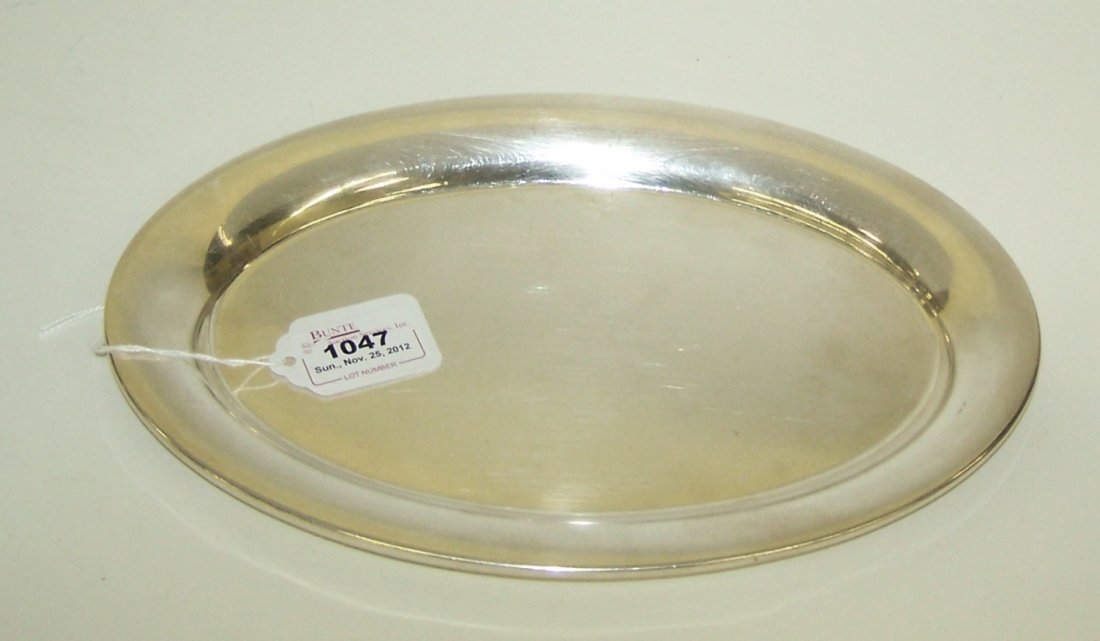 ***WATSON STERLING SILVER OVAL TRAY: ***WATSON STERLING SILVER OVAL TRAY| Approximate size 7 1/4" x 10 1/4".