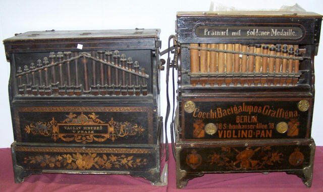 *TWO GERMAN ORGAN GRINDERS: Approximate height 22 3/4", the other 26 1/4".