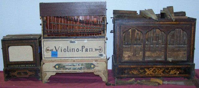 *3 ORGAN GRINDERS: Approximate height 15", 27 1/2" and 23".