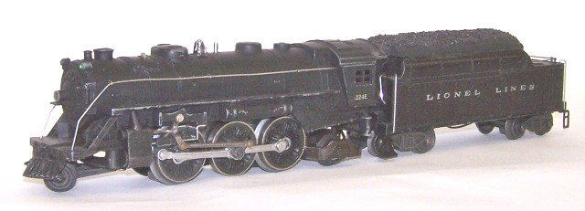 *LIONEL "O" GAUGE 224E STEAM LOCOMOTIVE: Includes #224W tender.