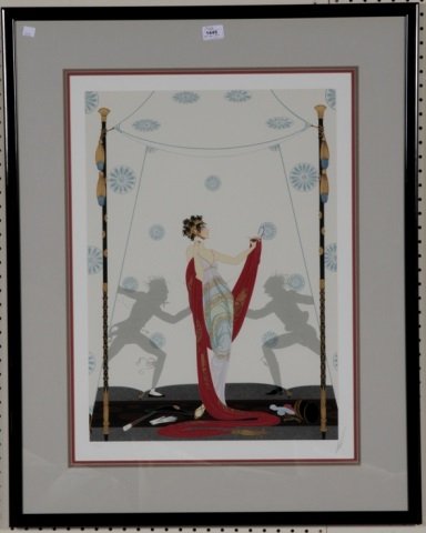 *ERTE: (Russian/ French 1892-1990) "Roaman de TIrtoff", framed serigraph, "The Duel", signed lower right, numbered 192/300, approximate size 27 1/4" x 19 3/7", with frame 36 3/4" x 29 1/4".