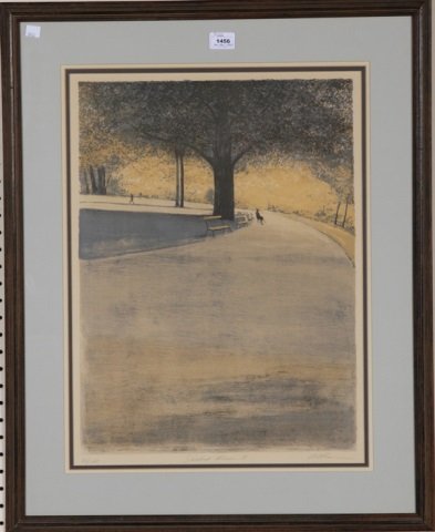 *ALTMAN, HAROLD: (American 1924-2003), Framed lithograph, "Seated Woman II", signed lower right ", numbered lower left 26/140, approximate size 22 3/4" x 17", with frame 31 1/4" x 25 1/4.